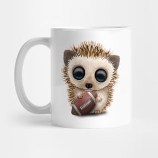 Baby Hedgehog Playing With Football Mug
